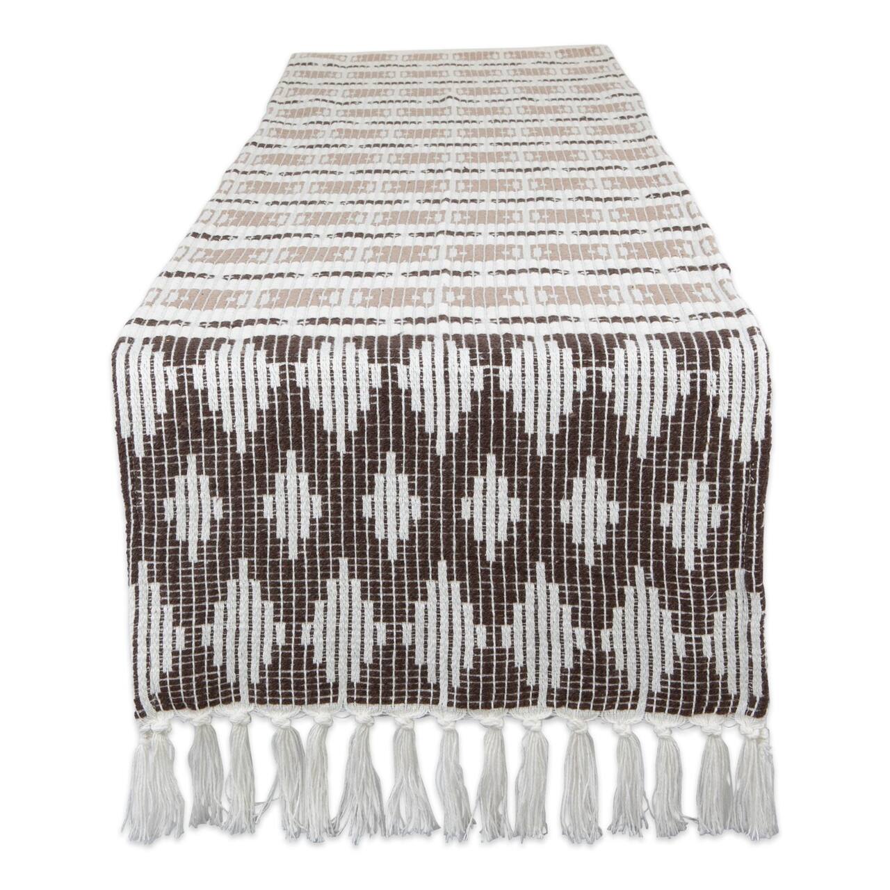 DII® 72" Colby Southwest Dark Brown & Stone Table Runner
